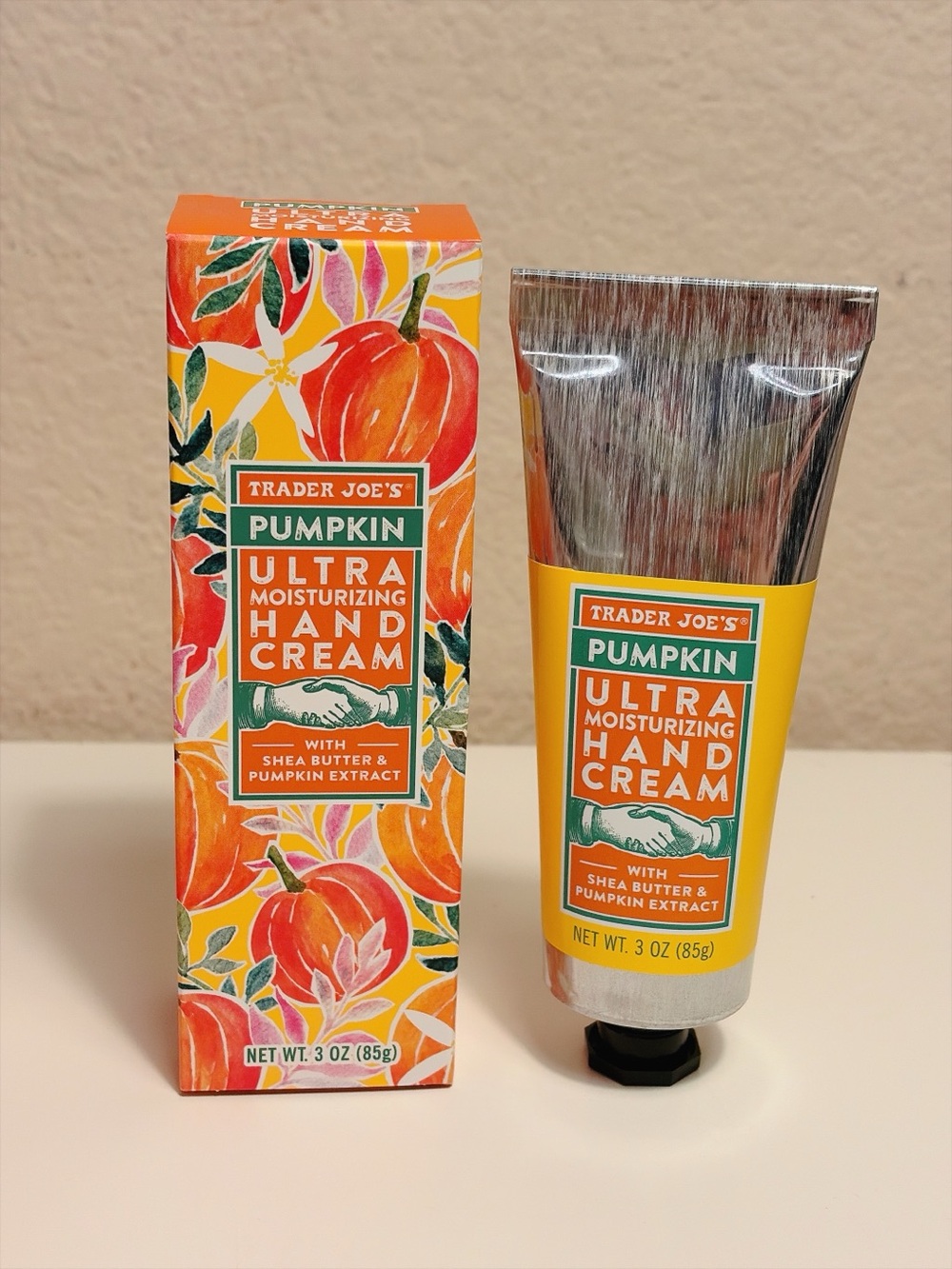 Trader Joe’s Pumpkin Ultra Moisturizing Hand Cream Shea Butter 3oz Fall Seasonal